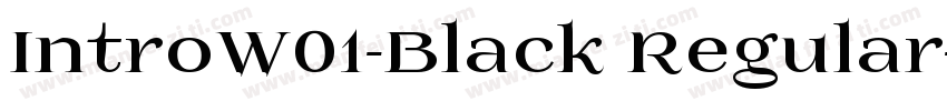 IntroW01-Black Regular字体转换